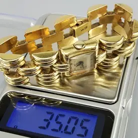 Gold jewelry and chains