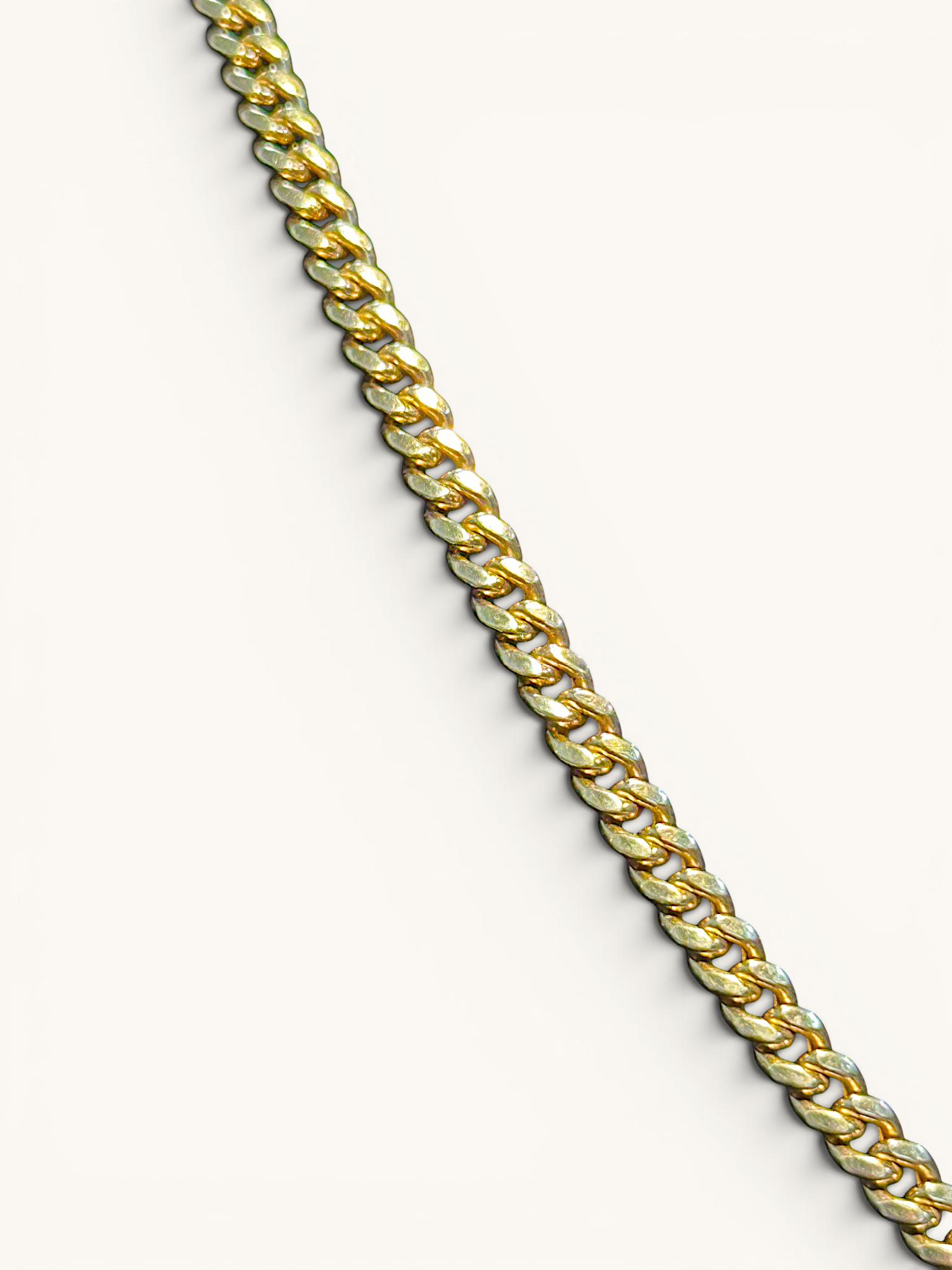 14K Gold Semi-Solid Cuban Link Chain Necklace 3